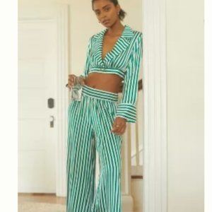 Anthropologie Striped Sleep Set Medium